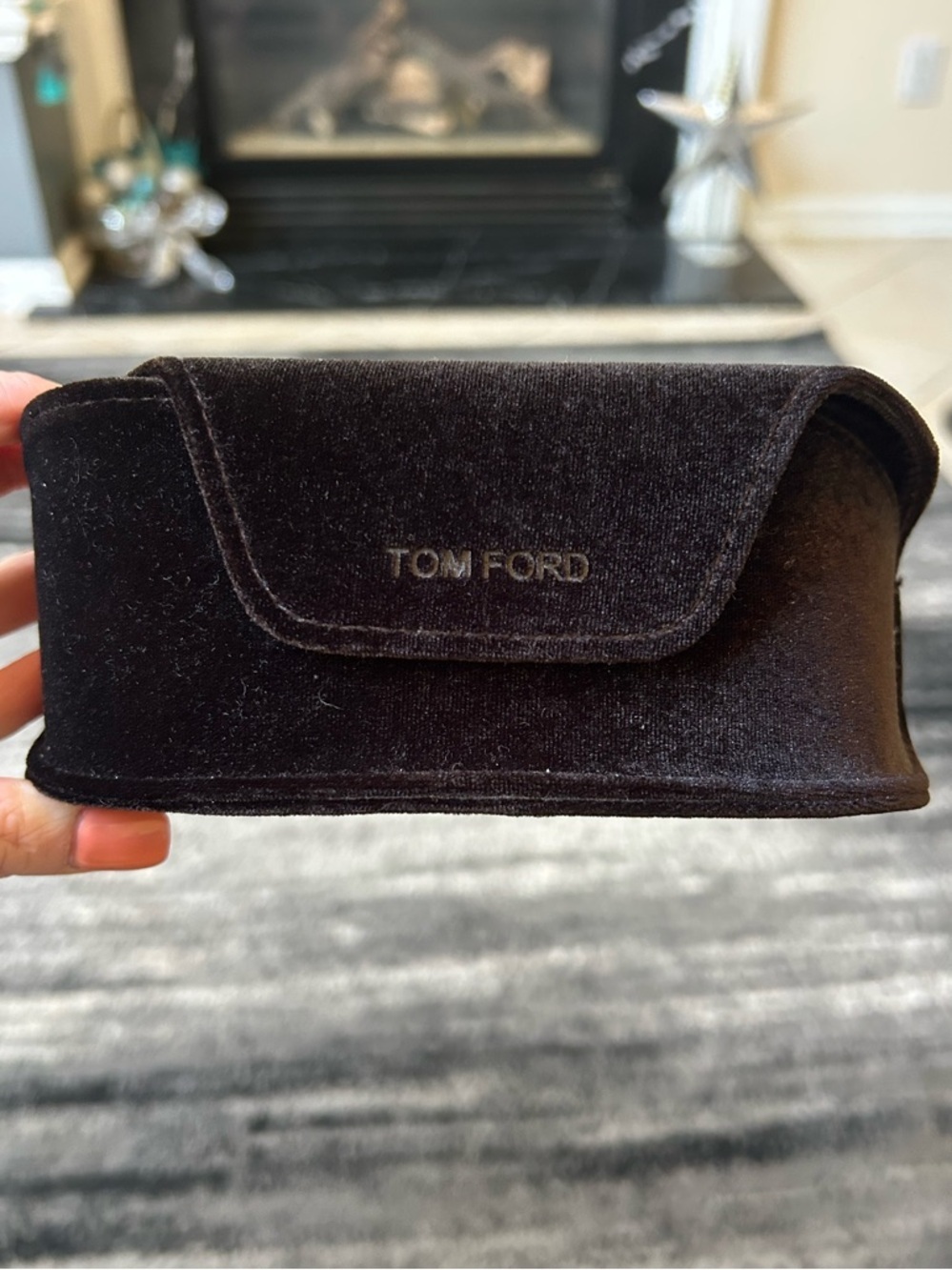 TOM FORD Black Velvet Glasses Case
